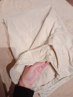 Široké plátěné kalhoty - 5