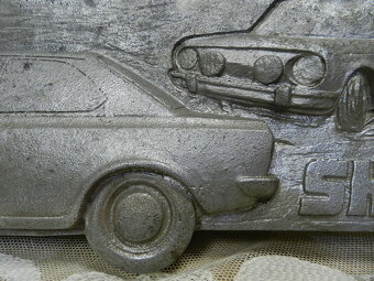 Zajímavý starý kvový odlitek reklama Auto Škoda - 5