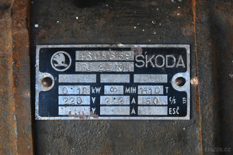 Retro elektromotor Škoda FJ 22 K/4, 0.18 kW , 1410 otáček - 5