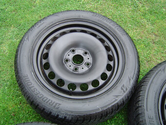 4X ZIMNÍ PLECHOVÁ KOLA ŠKODA OCTAVIA II,III 205/55 R16 - 5