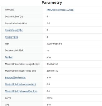 PRODÁM Dron KFPLAN KF110 GPS 4K - 3 baterie - 5