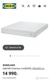 Prodám postel s matrací - 5