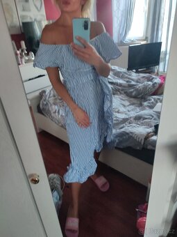 Dámské letní šaty vel 34-38 pruhované - 5