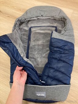 Inglesina zimní fusak do autosedačky či do kočárku -TOP STAV - 5