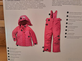 Dětská zimní souprava 110/116 NOVÁ - dívčí, 2dílná - 5