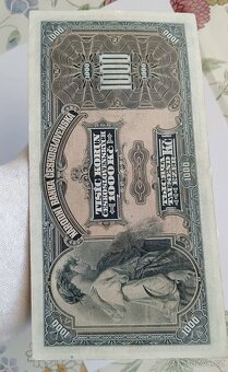 1000 Kč 1932 Neperforovaná - Vzácná - 5