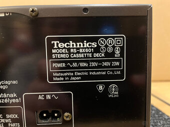 Technics tape deck RS-BX601, 3 hlavy, dolby B, C, HX-PRO - 5