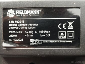 Drtič větví Fieldman FZD 4020-E - 5