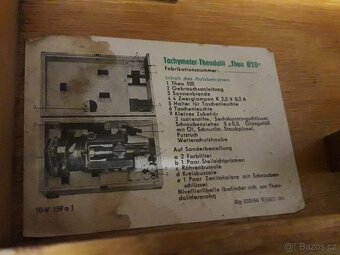 Carl Zeiss Jena Theo 020 –historický theodolit, kufr, návody - 5