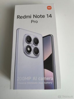 Nabízím nový mobilní telefon Xiaomi Redmi Note 14 Pro 8GB/25 - 5