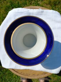Porcelánová váza zdobená kobalt Royal Dux Duchcov - 5