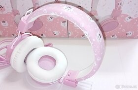 nepoužívaná růžová dětská sluchátka 85dB - 5