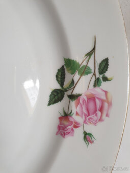Růže Thun Vera porcelánový servírovací talíř retro - 5