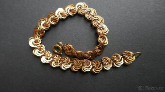 ZLATÝ DÁMSKÝ NÁRAMEK 11.93G//8MM//19CM//14 KARÁTŮ - 5