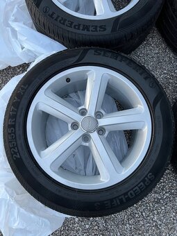 Originální ALU kola Audi 5x112 R17 - letní pneu - 5