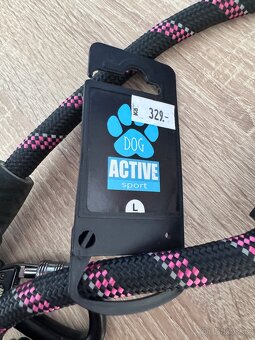 Vodítko Active Dog Sport, vel. L, černo-růžová - 5