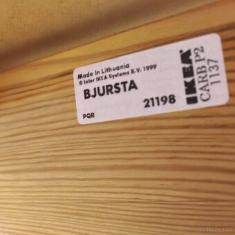 Rozkládací jídelní stůl tmavě hnědá IKEA bjursta - 5