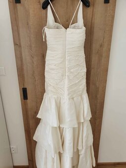 Hedvábné svatební šaty Pronovias - 5