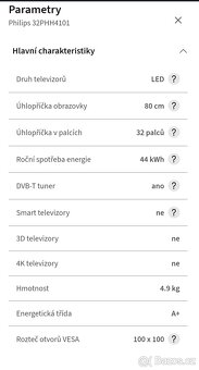 Televize Philips 32PHH4101/88 + SET-TOP-BOX TESLA - 5