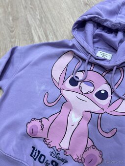 Fialová široká mikina XS/S Stitch - 5