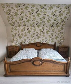 LUXUSNÍ RUSTIKÁLNÍ LOŽNICE DRAHÝ MODEL  TOP STAV - 5