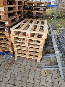 Prodám dřevěné palety rozměr 120x100 - 5