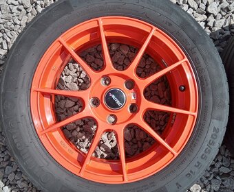 Alu kola 7x16 5x112 s letními pneu 205/55 R16 - 5