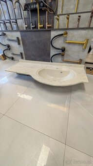 Umyvadlo z mramoru 125cm - 5