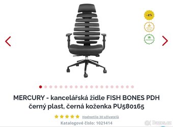 Ergonomická kancelářská židle FISH BONES PDH - 5