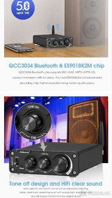 Mini stereo zesilovač 2x100 W (s bluetooth) - 5