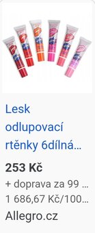 Slupovaci barva na rty, voděodolná dlouhotrvající rtěnka - 5