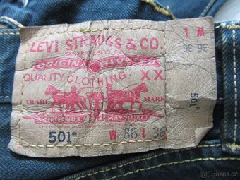 pánské džíny LEVIS 501 36/36 - 5