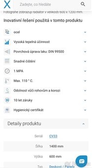 Excellent Meteor koupelnový radiátor/žebřik 111x50 NOVÝ - 5