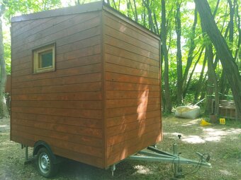 Dřevěná mini maringotka / tiny house / stánek - 5