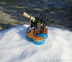 Masivní epoxidový stojan na šampaňské či víno - 5