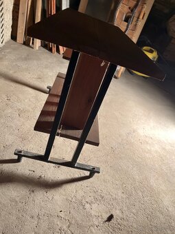 Dřevěný stolek / policový stojan - 5