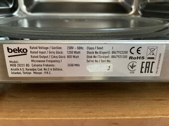 Vestavěná mikrovlnná trouba beko - 5