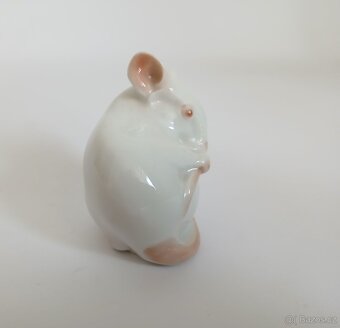 Porcelánová figurka - myška - Kodaň - 5