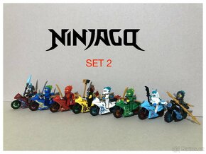 Figurky Ninjago - motorky (8ks) typ lego - nove - 5