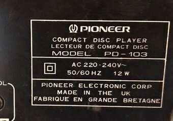 PIONEER HIFI SESTAVA ,ZESILOVAČ ,TUNER ,CD,GRAMOFON (1994) - 5