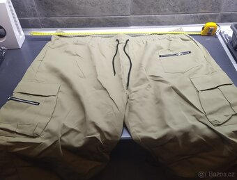 NOVÉ 2ks Pánské Plus Size kalhoty Khaki + Černá - 5