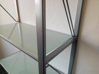 Skleněný interiérový regál 76x34 výška 170 cm - 5