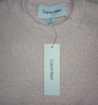 Baby růžový dámský svetřík / pulovr Calvin Klein - 5