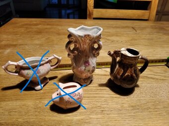 Starý retro keramický džbáneček - 5