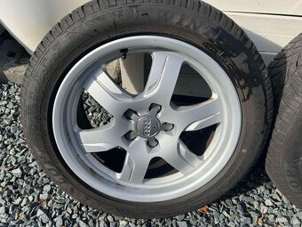 ORIGINÁL ALU KOLA AUDI 5x112 R17 ET28 vč. PNEU - 5