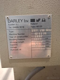 Ohraňovací list Darley EHP 110 31/25 z roku 1990 vč. 12.1270 - 5