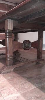 Starožitný selský stůl + 6x židle - 5