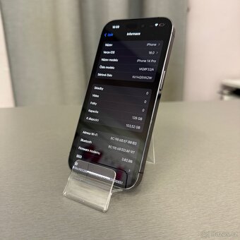 iPhone 14 Pro 128GB deep purple, bez škrábance, rok záruka - 5