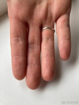 Stříbrný prsten se zirkonem, 51 mm - 5