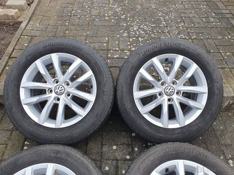 Alu kola vw 5x112 r16 6,5j et41 letni pneu 215/60/16 - 5
